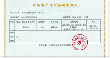 食品生产许可